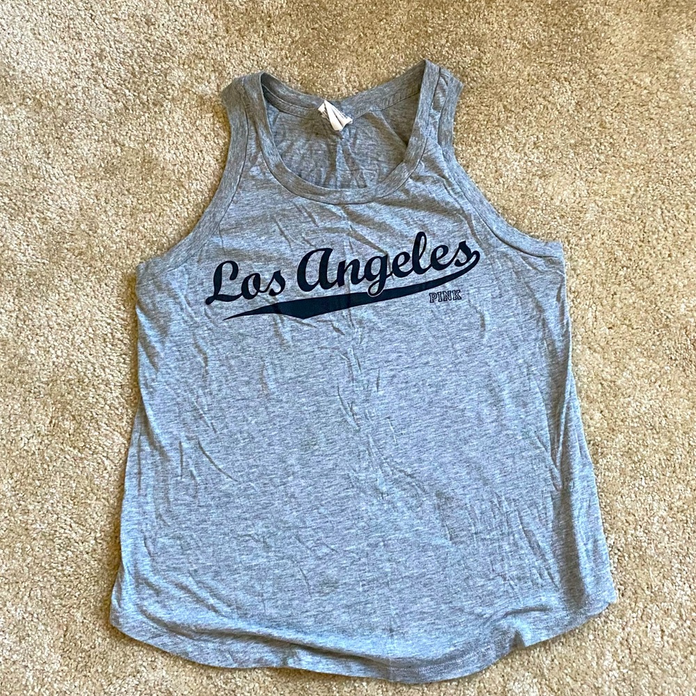 ❌SOLD❌ PINK Victoria’s Secret LA Tank